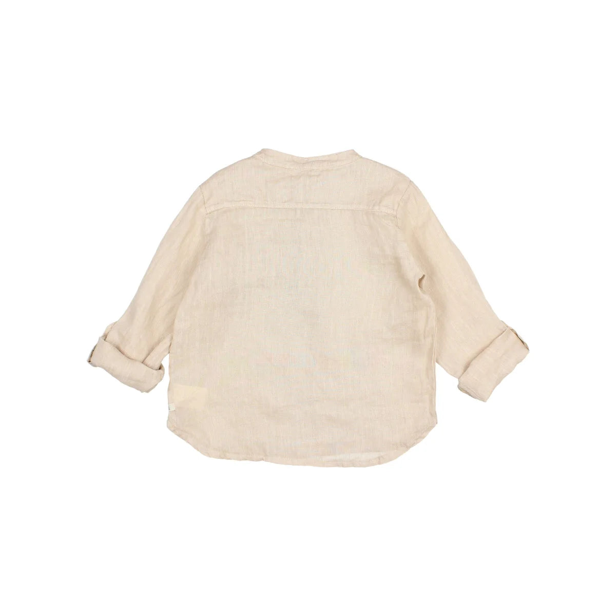 Beige Langärmliges Hemd aus Leinen im Sand- oder Weißton für stilvolle Outfits