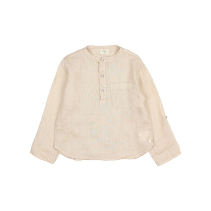 Búho Linen Kurta Shirt in Sand or White