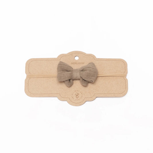 Mrs Ertha Little Bow Headband in Olive