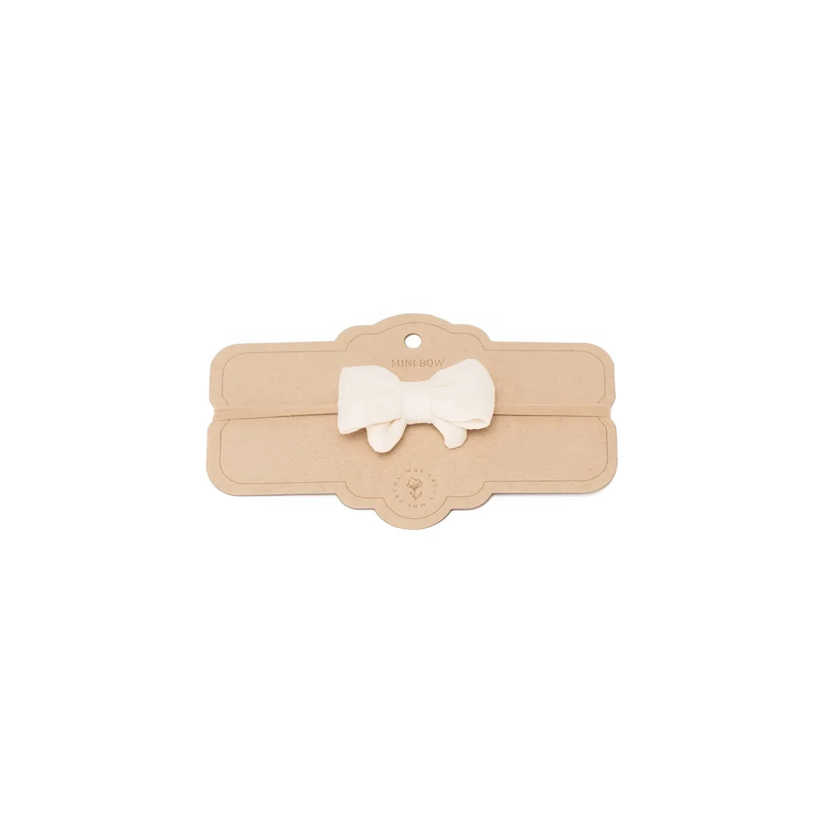 Mrs Ertha Little Bow Headband in Vanilla