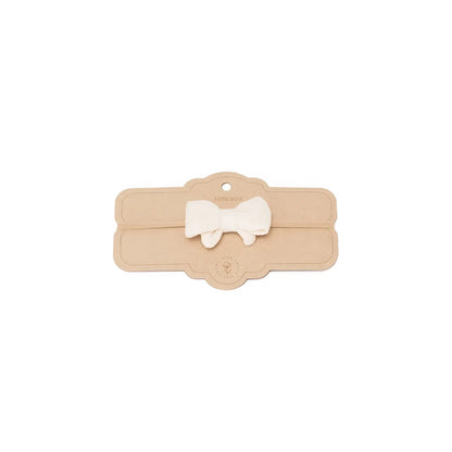 Mrs Ertha Little Bow Headband in Vanilla