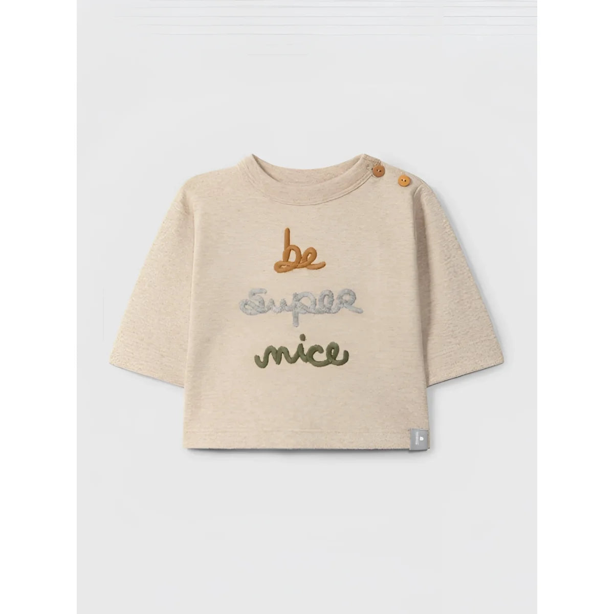 Snug Longsleeve Be super nice in Grün – Ansicht 1