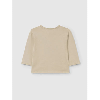 Beige Langarmshirt mit Brusttasche, Modell Longsleeve mit Brusttasche | natural