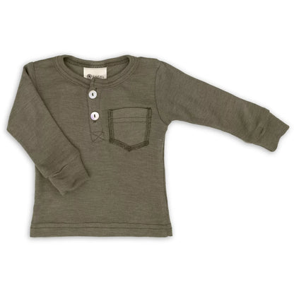Engel Longsleeve – Olive + Kupfer