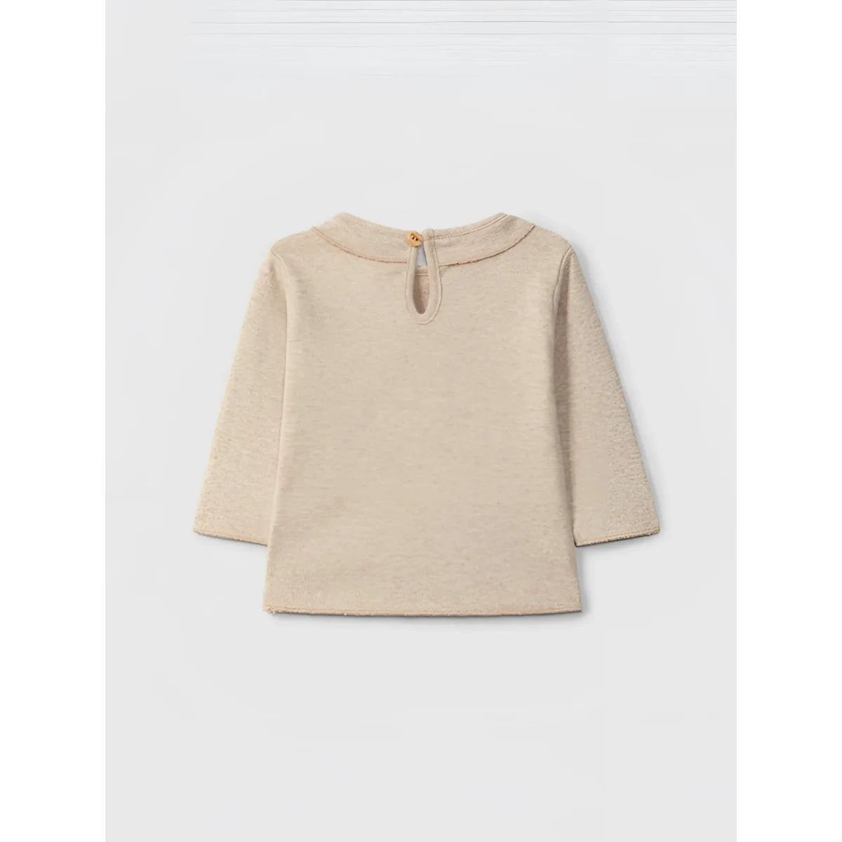 Snug Longsleeve mit Rüsche in Beige – Ansicht 2