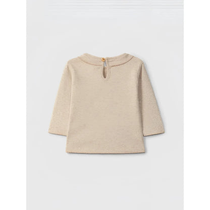 Snug Longsleeve mit Rüsche in Beige – Ansicht 2