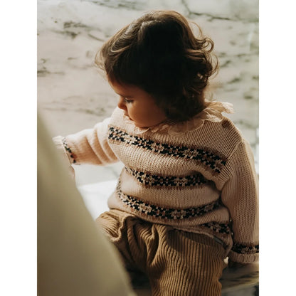 Snug Longsleeve mit Rüschenkragen in Rosa – Ansicht 3