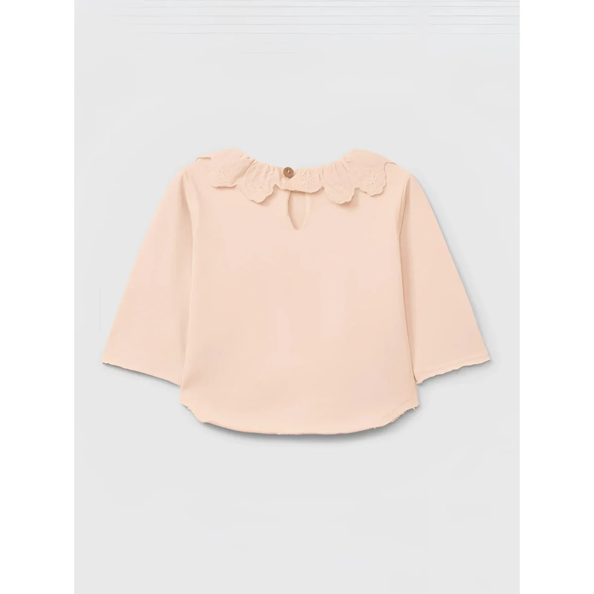 Snug Longsleeve mit Rüschenkragen in Rosa – Ansicht 2