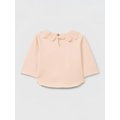 Snug Longsleeve mit Rüschenkragen in Rosa – Ansicht 2