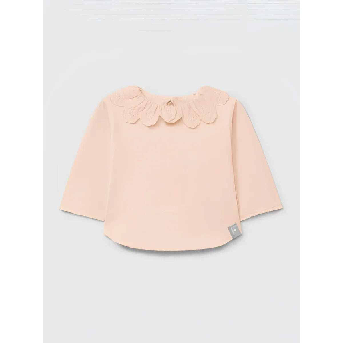 Snug Longsleeve mit Rüschenkragen in Rosa – Ansicht 1