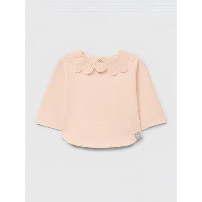 Snug Longsleeve mit Rüschenkragen in Rosa – Ansicht 1