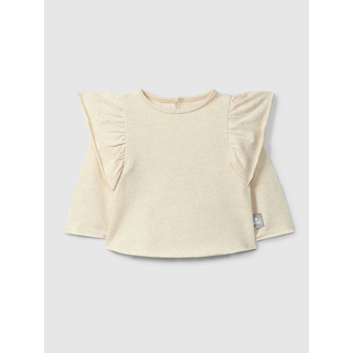 Snug Longsleeve mit Rüschenärmeln aus Leinen