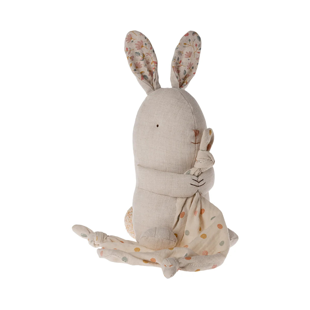 Plüschhase mit Blumenkleid und Babyhase, Teil der Lullaby Friends Kollektion