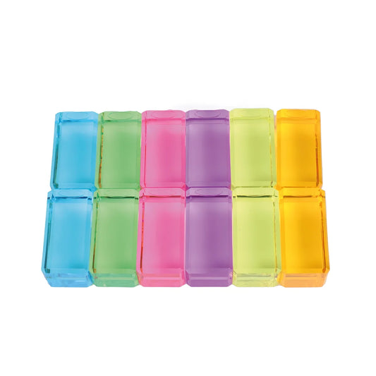 Bauspiel Luminous Blocks pastel in 12 Stk.
