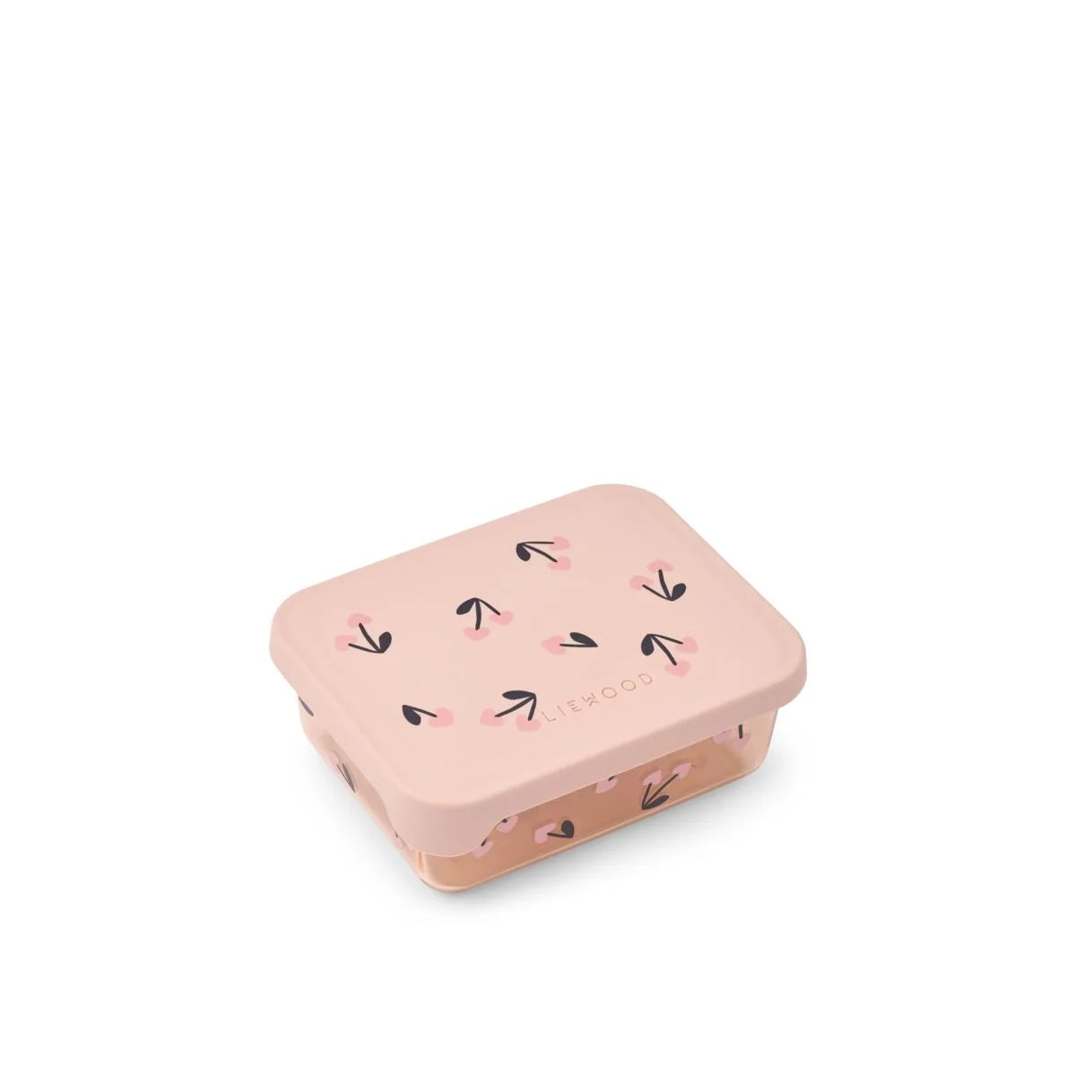 Rosa Lunchbox Tritan Ako Cherry Heart Rosey mit Kirschmuster und Herzdesign