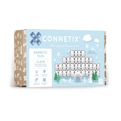 Connetix Magnetbausteine Clear Rectangle 12 Stk
