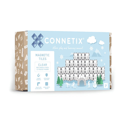 Connetix Magnetbausteine Clear Rectangle 12 Stk