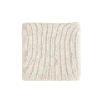 Hvid Merino Strickdecke Ivy in Cream