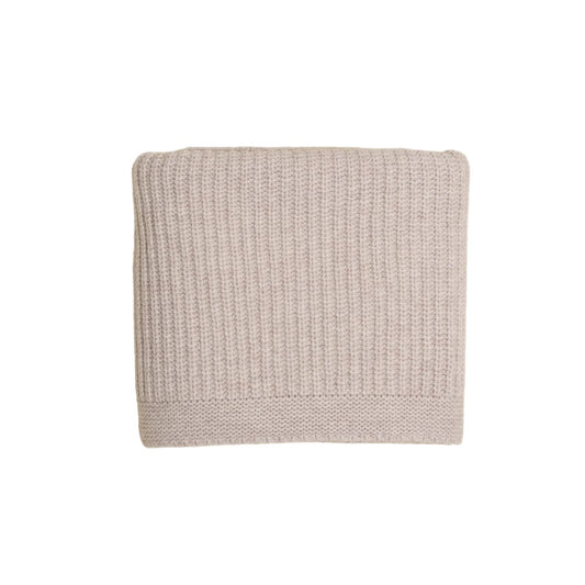Merino Strickdecke Kiki | Soft Beige