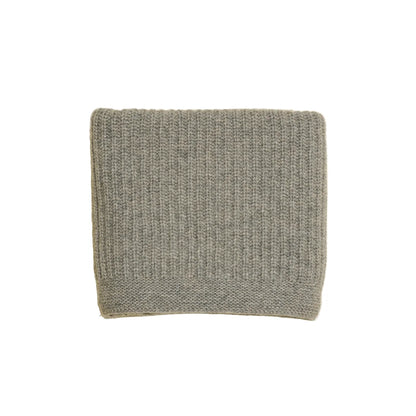 Couverture tricotée en mérinos Kiki | Stone