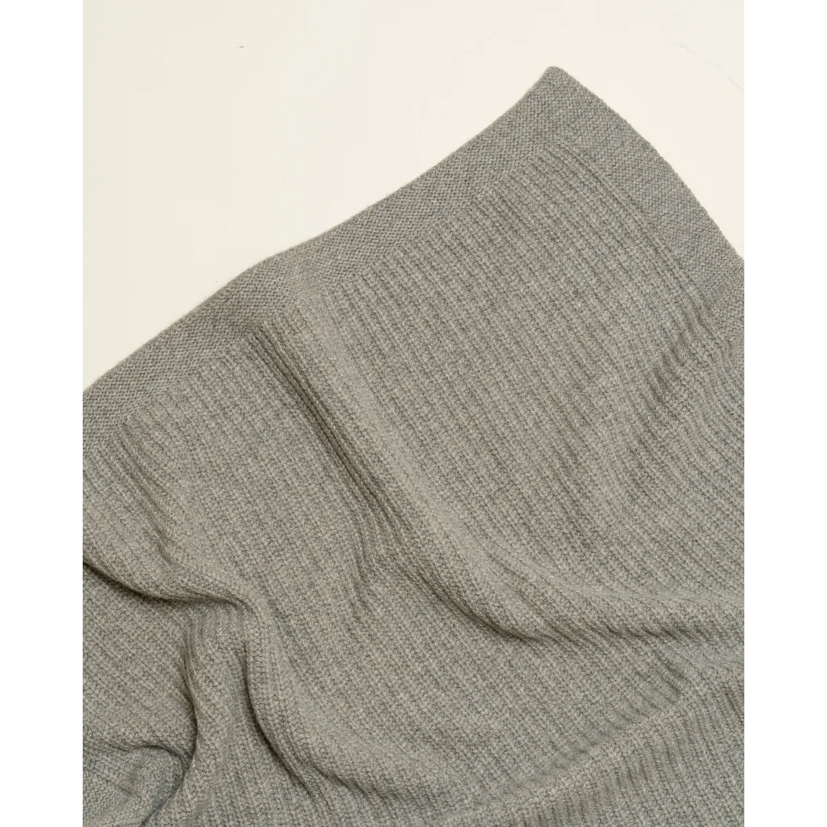 Couverture tricotée en mérinos Kiki | Stone