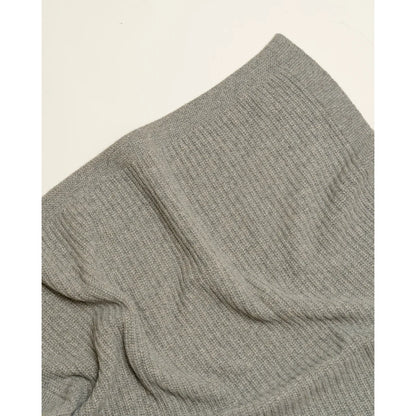 Couverture tricotée en mérinos Kiki | Stone