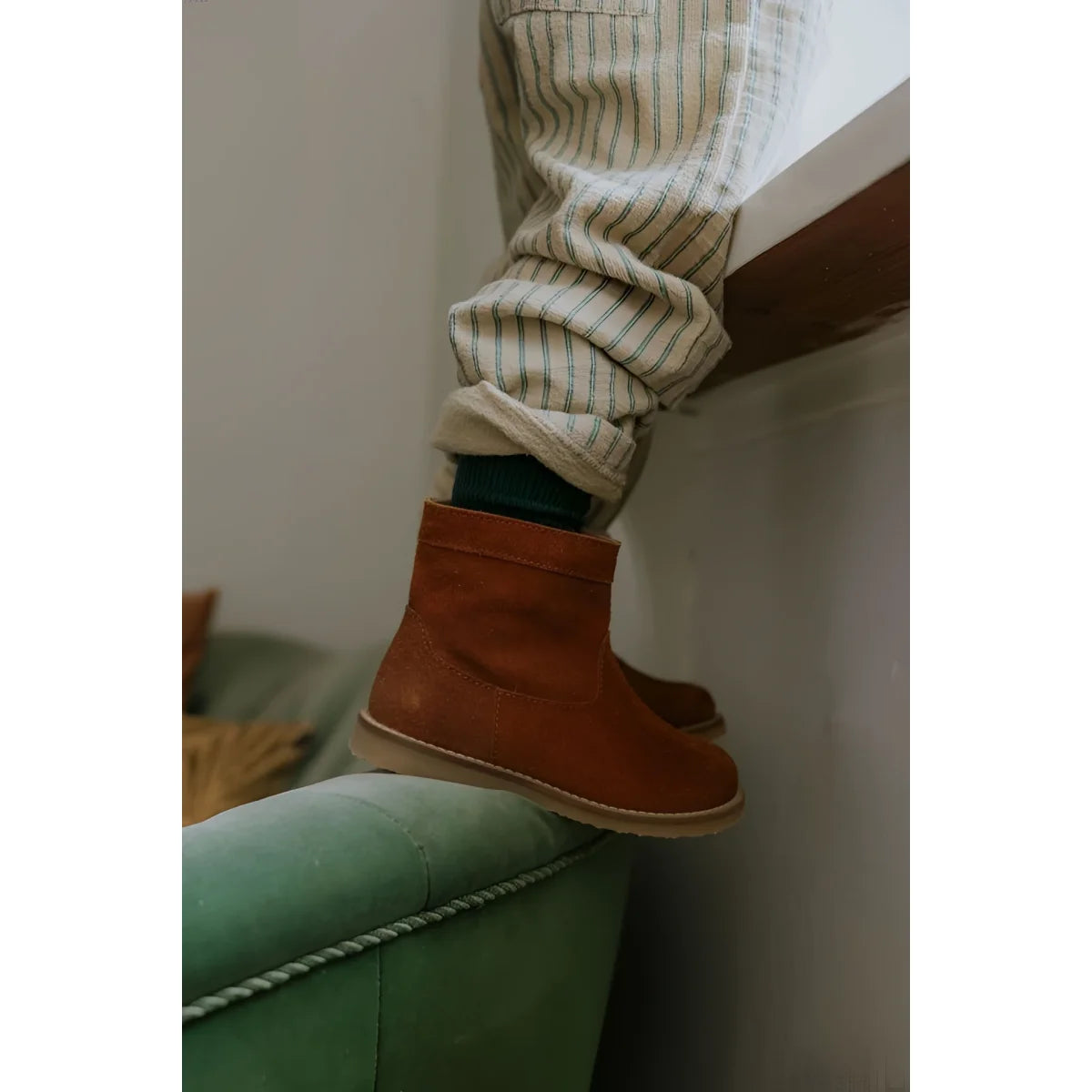 Braune Leder Stiefeletten Mingus Boot Chestnut für stilvolle Fußbekleidung