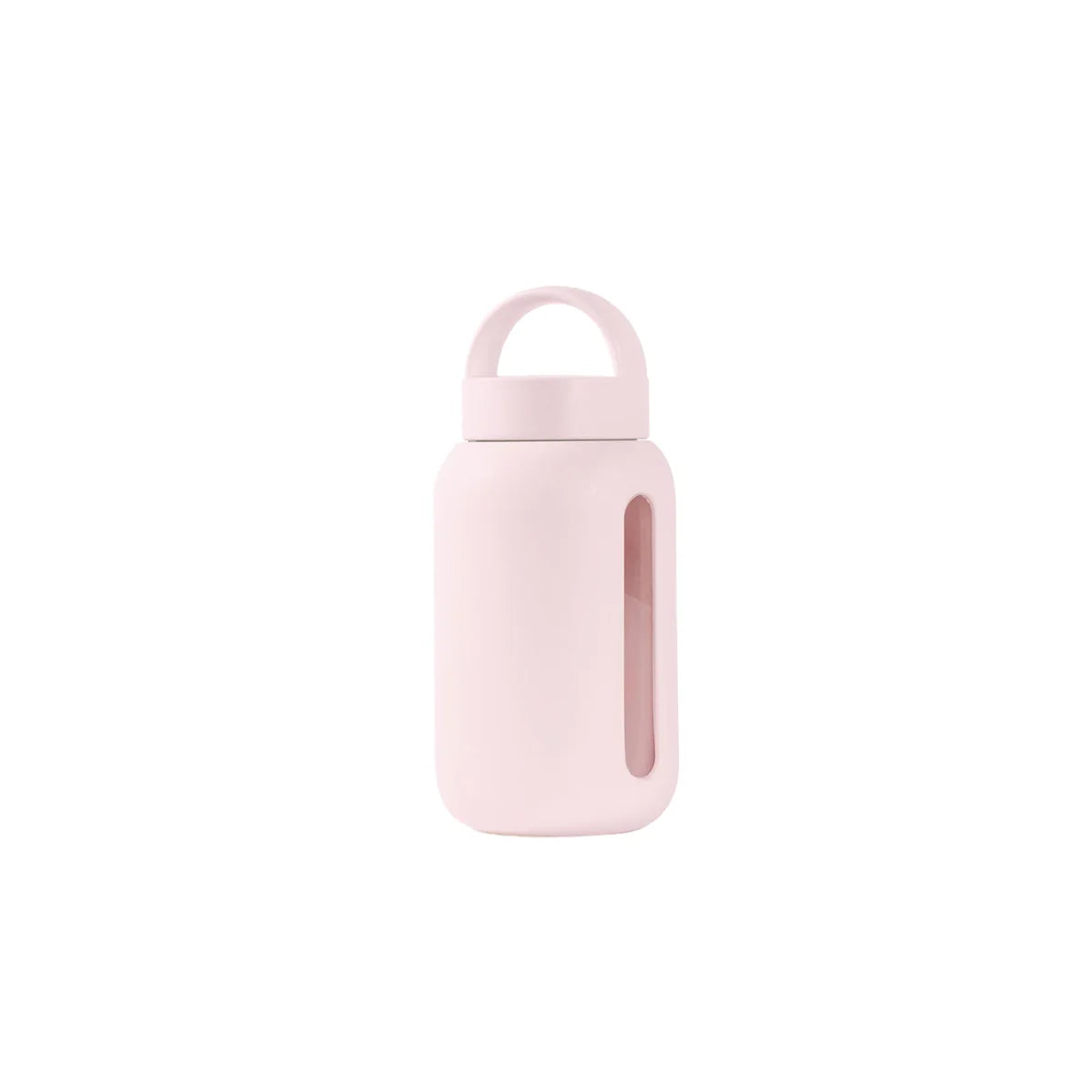 Pinke Glas Wasserflasche auf dem Produkt Mini Bottle | 500ml angezeigt