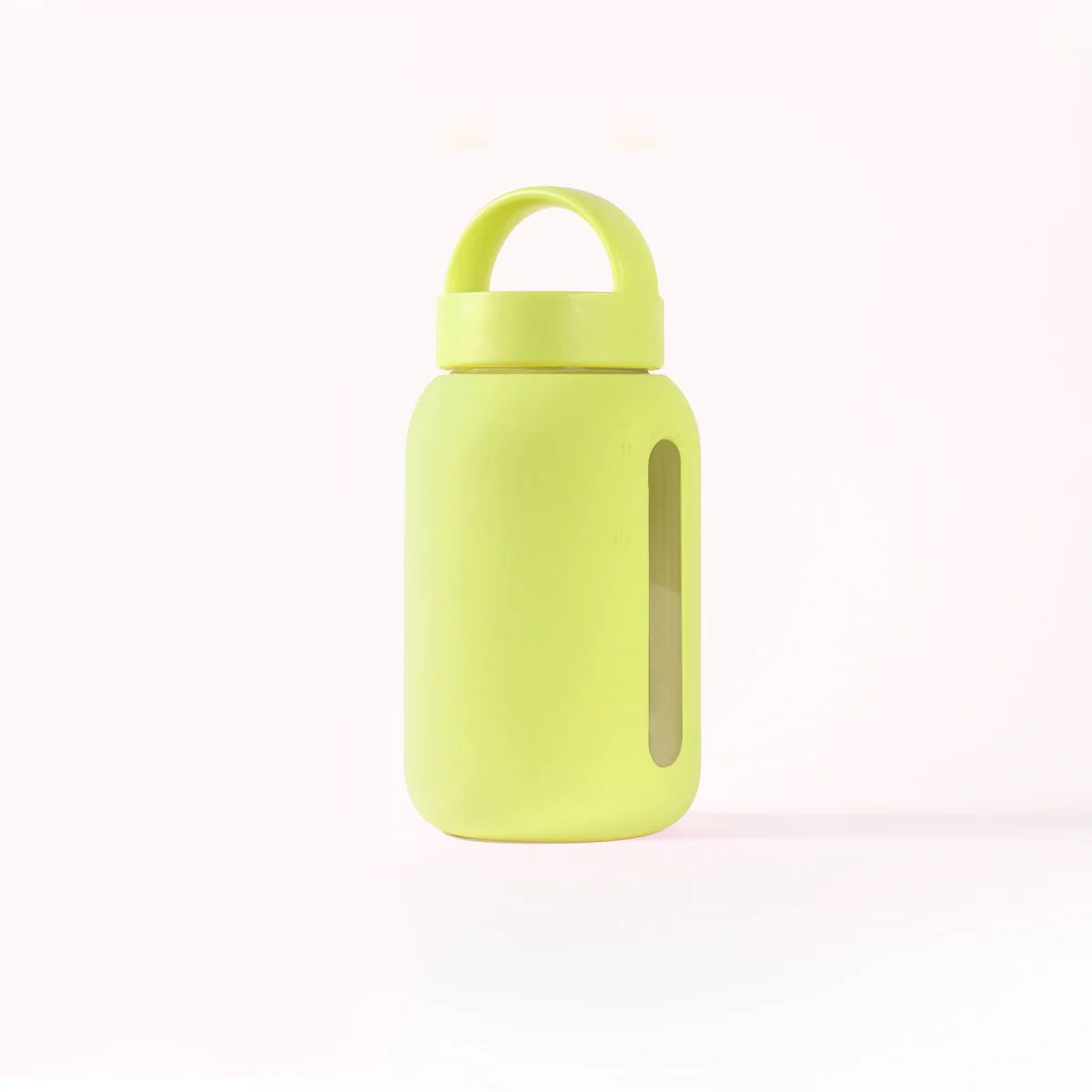 Gelbe Glas-Wasserflasche mit Griff für den Mini Bottle 500ml Produkt