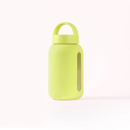 Gelbe Glas-Wasserflasche mit Griff für den Mini Bottle 500ml Produkt