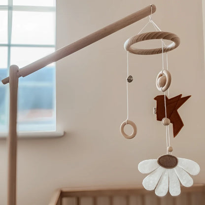 Bezisa Mobile Daisy Daylight in Terra aus Holz