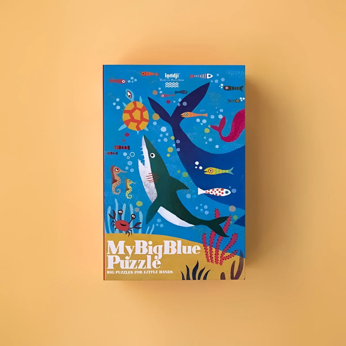 Bunte Puzzlebox mit Meereslebewesen aus My Big Blue Puzzle