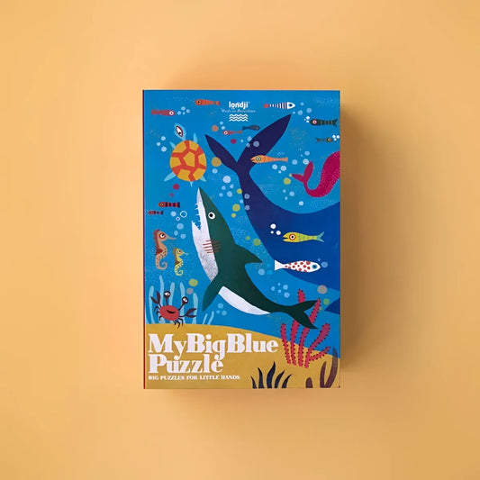 Bunte Puzzlebox mit Meereslebewesen aus My Big Blue Puzzle