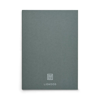 Graues Notizbuch mit LIEWOOD-Logo auf dem Cover, Teil der Kollektion Notizbücher Sidney