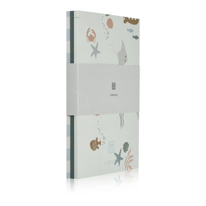 Notizbuch Sidney mit maritimem Design, Sternchen und Meeresmotiven