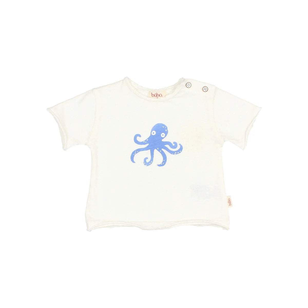 Weisses Octopus T-Shirt