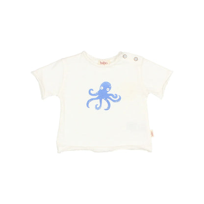 Weisses Octopus T-Shirt