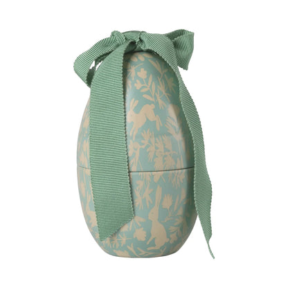 Dusty Minze Osterei Klein zum Befüllen mit Blumen-Bunny-Muster
