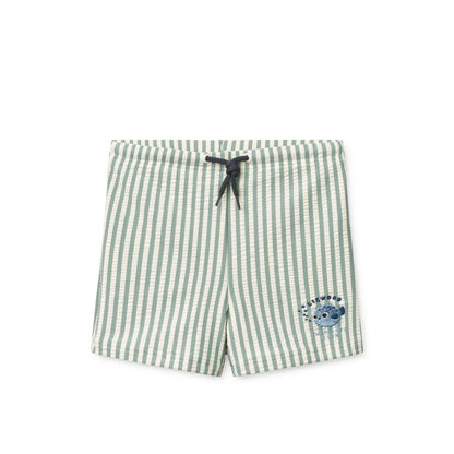 Otto Badehose Y/D Stripe Peppermint Creme de la Creme, grün-weiss gestreift