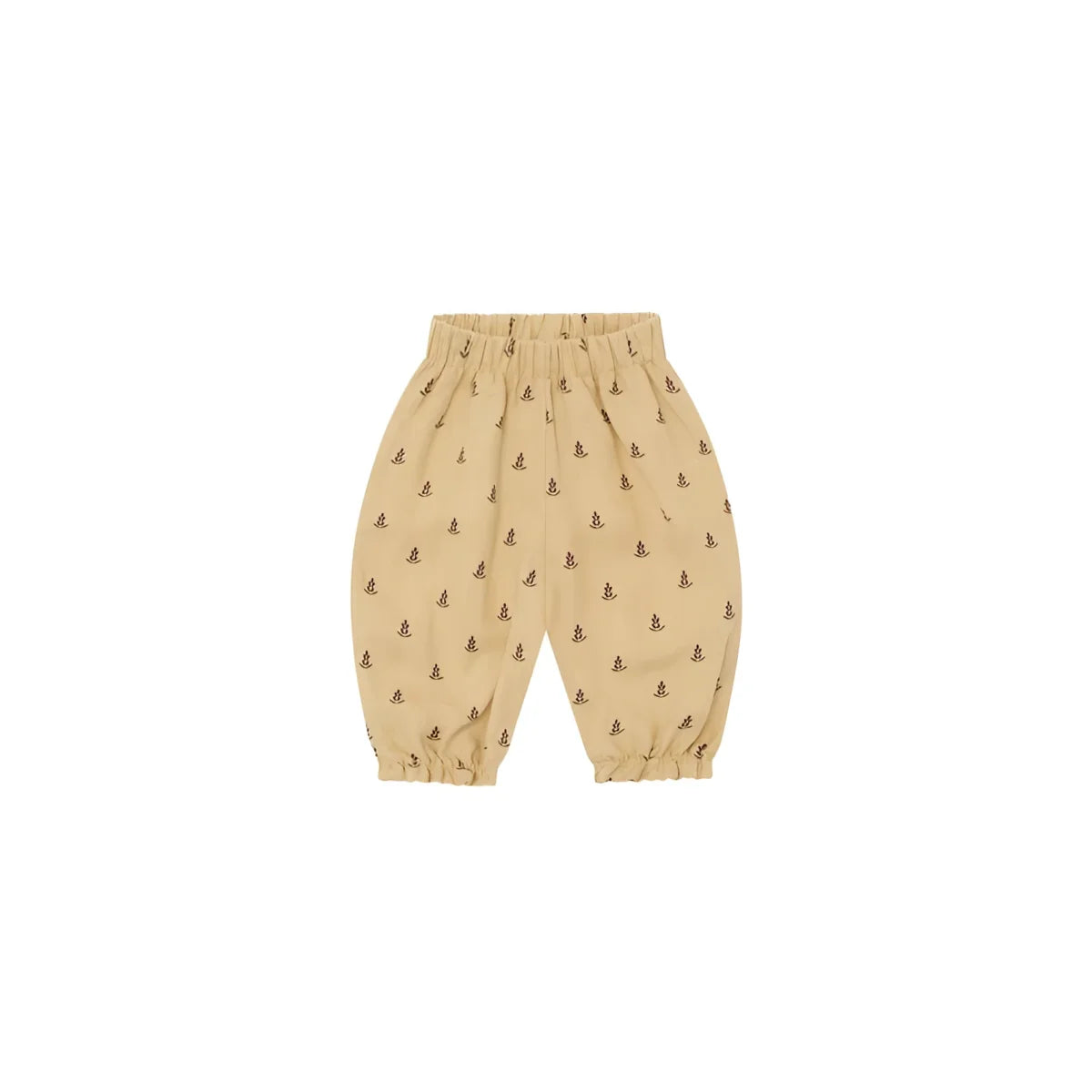 Beige Kinderhose Lavender Bloom Gardener mit Gummibund