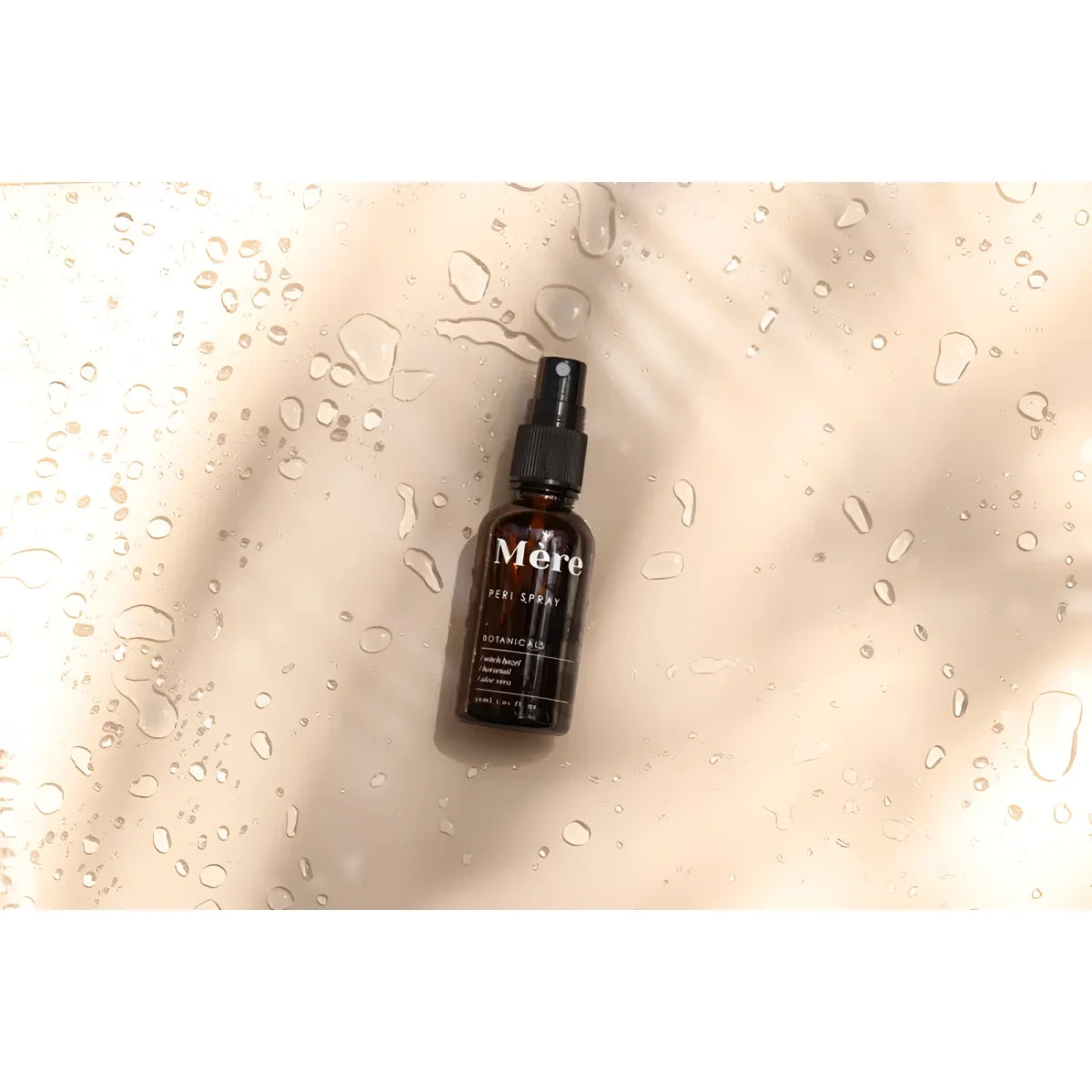 Dunkelbraune Sprühflasche für Peri Spray zur optimalen Anwendung