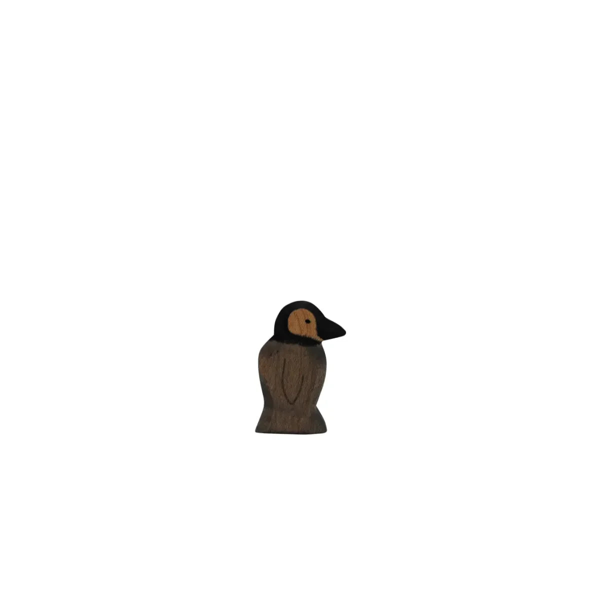 Braune Holz-Ente Figur mit schwarzem Kopf und Schnabel für Pinguin Klein Produkt
