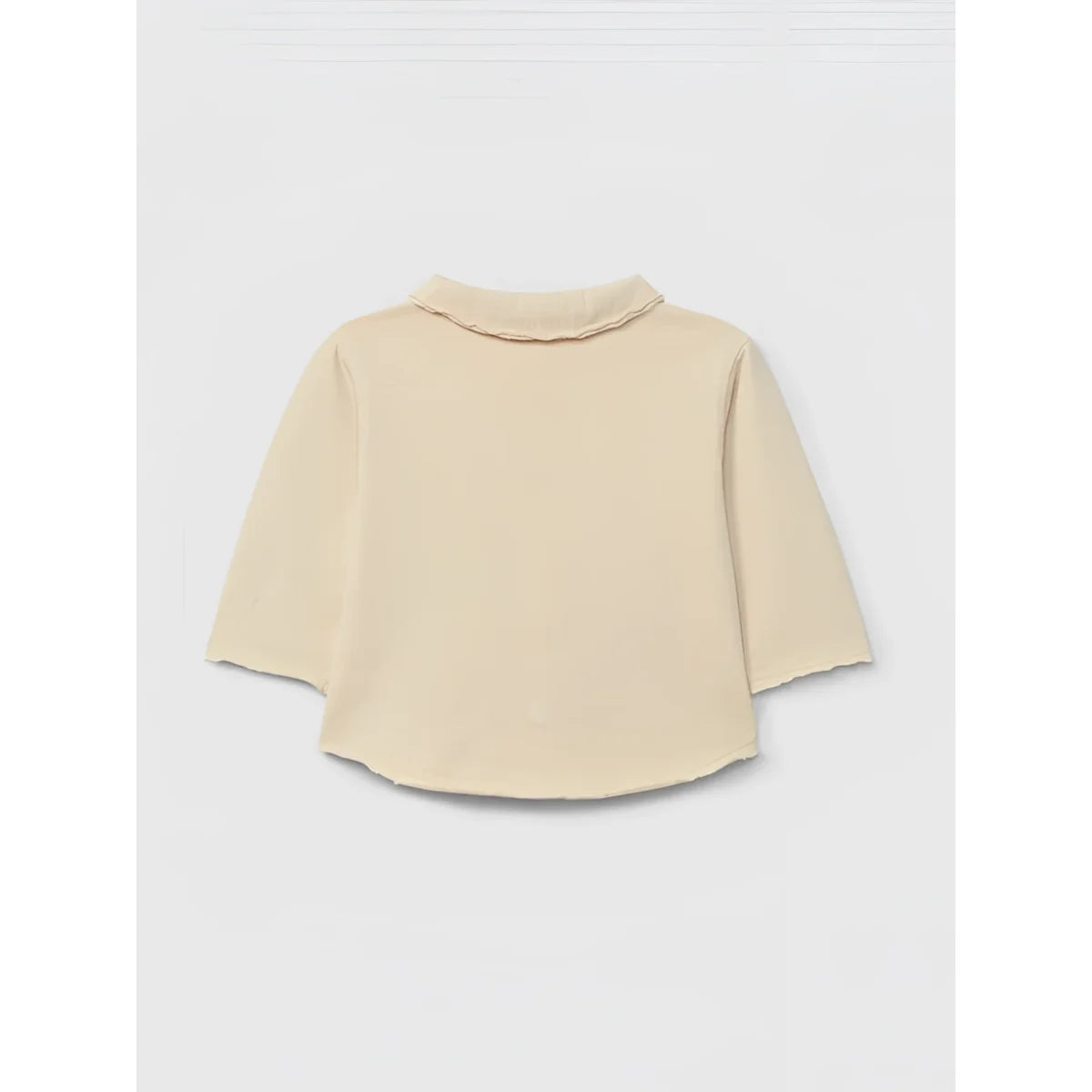 Snug Poloshirt mit spitzem Kragen in Beige – Ansicht 2
