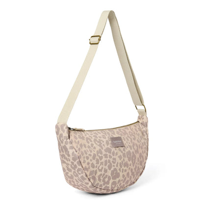 Puffy fanny beige Leopardmuster Crossbody mit verstellbarem Gurt