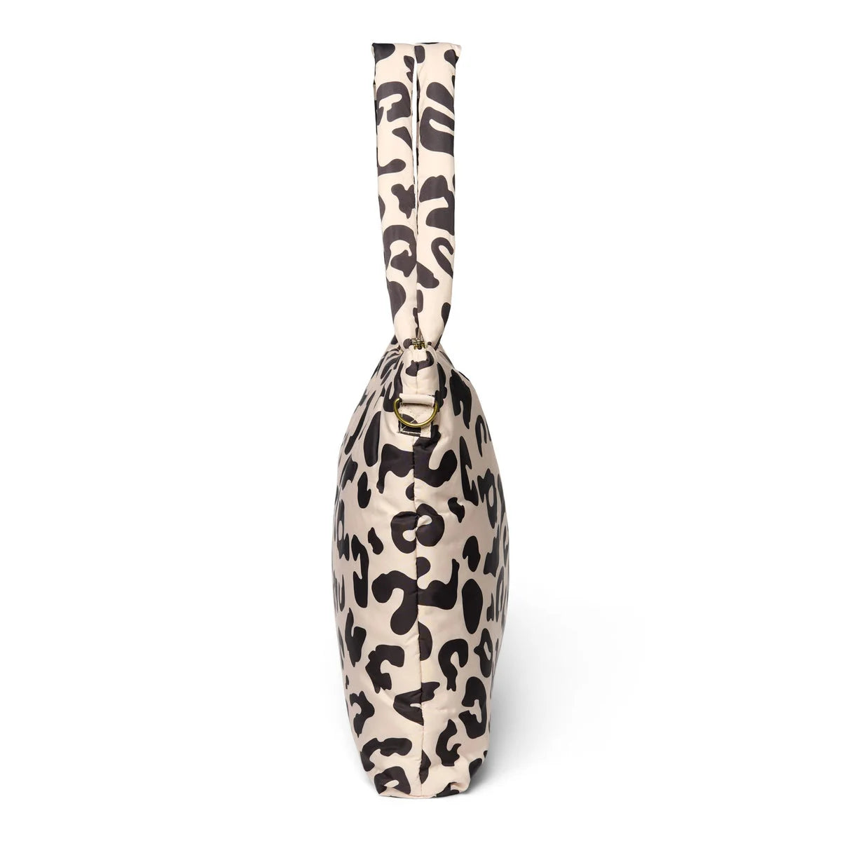 Leopardenmuster Handtasche mit kurzem Tragegurt für Puffy Mom Wickeltasche