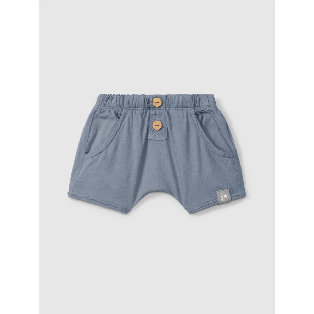 Pull-up Shorts Indigo: weiche blaue Baumwollshorts