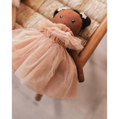 Handgefertigte Puppe Dollies in zartem rosa Tüllkleid von Mrs Ertha