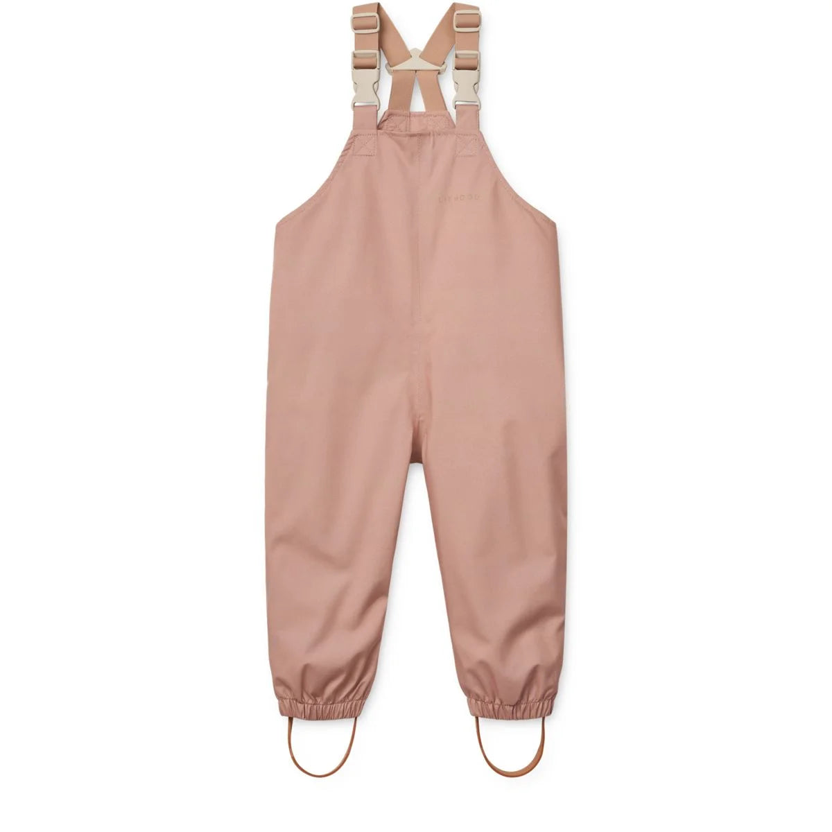 Pink wasserdichte Latzhosen mit verstellbaren Trägern und Fußschlaufen von Peach Sea Shell