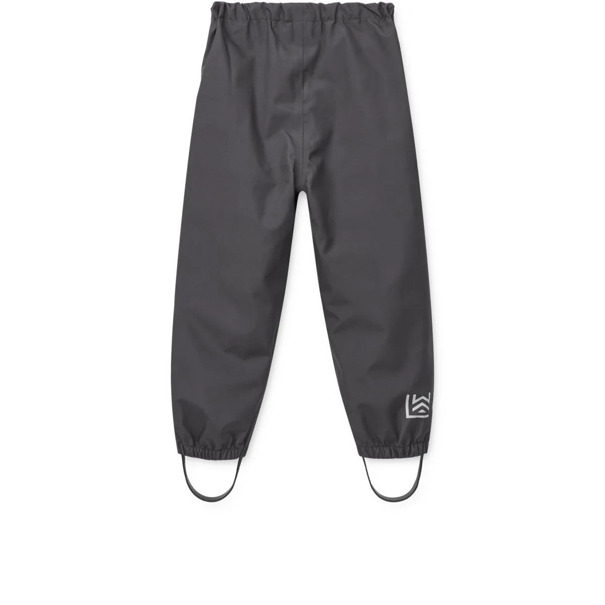 Dunkelgraue wasserdichte Hose aus recyceltem Polyester, Liewood Regenbekleidungsset Pedia