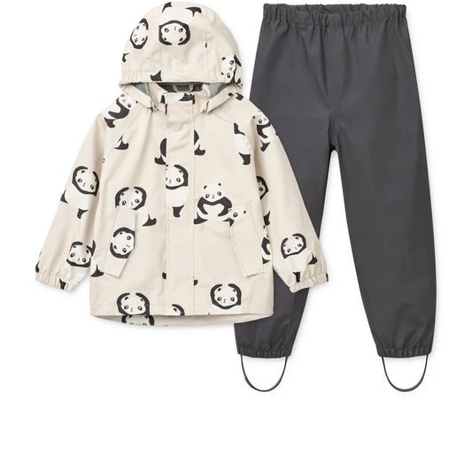 Liewood Regenbekleidungsset PEDIA Panda Sandy aus recyceltem Polyester